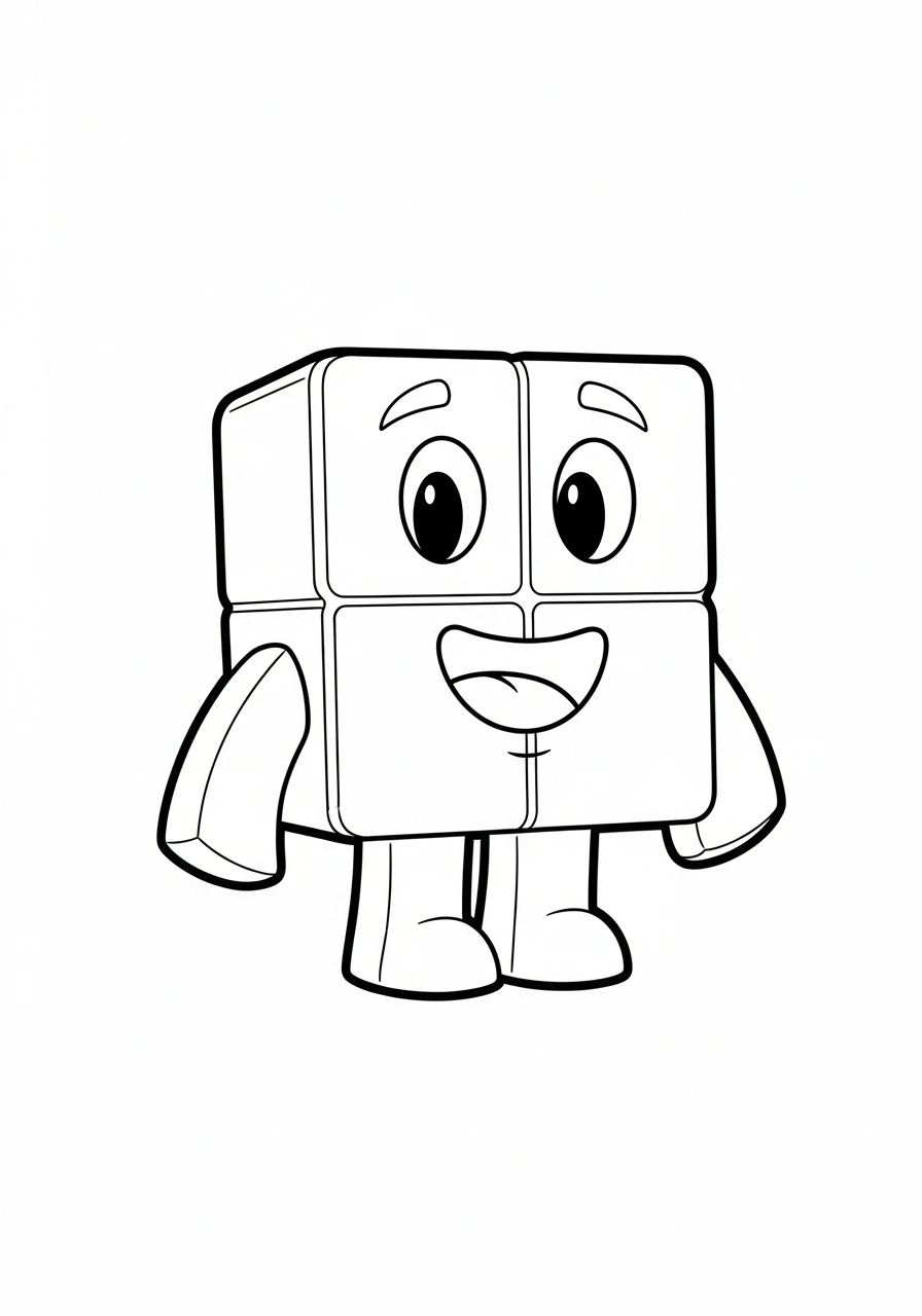Get ready to color Numberblock 4! This printable coloring page is perfect for fans of the Netflix show, offering a fun activity for kids and adults to enjoy.
