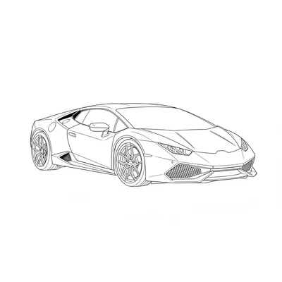 Rev up your creativity with this awesome Lamborghini coloring page, featuring the iconic sports car ready for vibrant colors. Perfect for car enthusiasts of all ages.