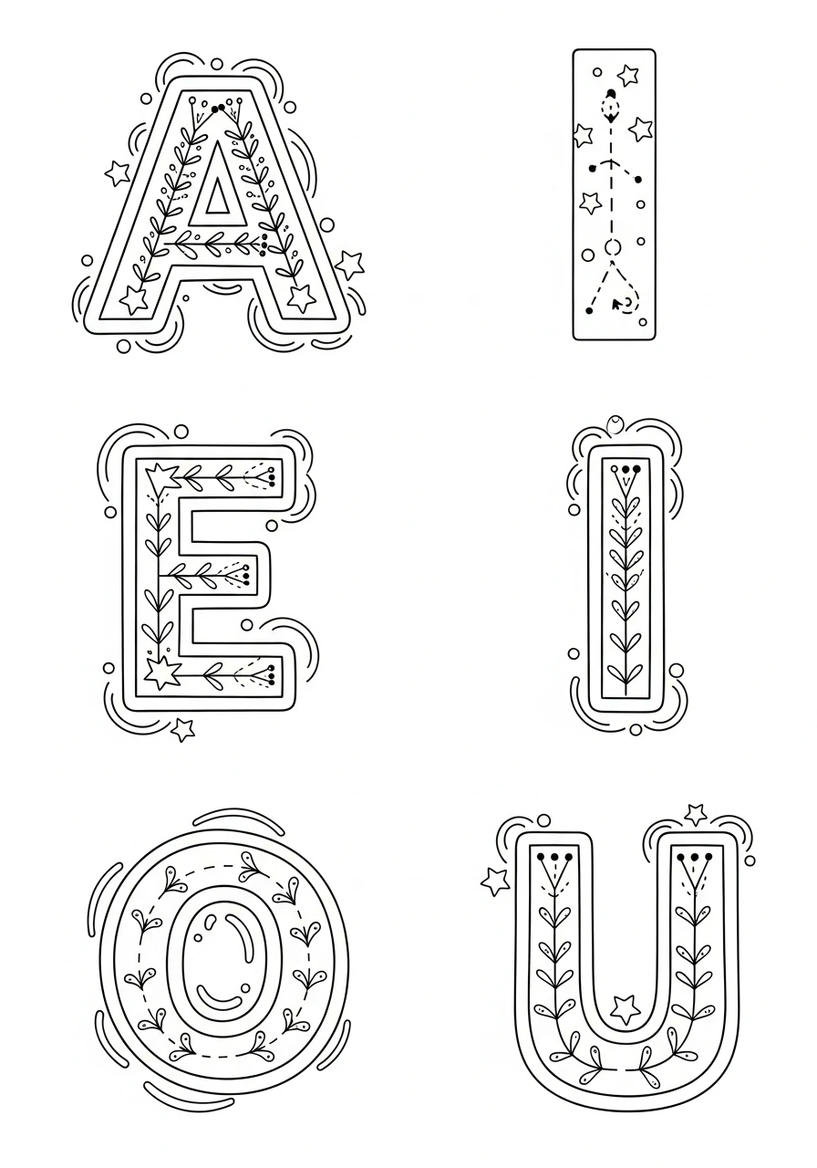 Help your child learn their vowels with this fun printable page!